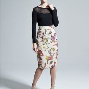 Escada floral skirt size 34